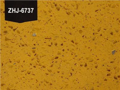 Sprankelende gele kwartssteenplaat